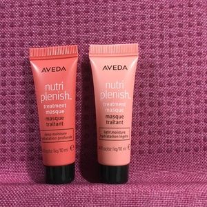 Aveda sample light and deep moisture treatment masks